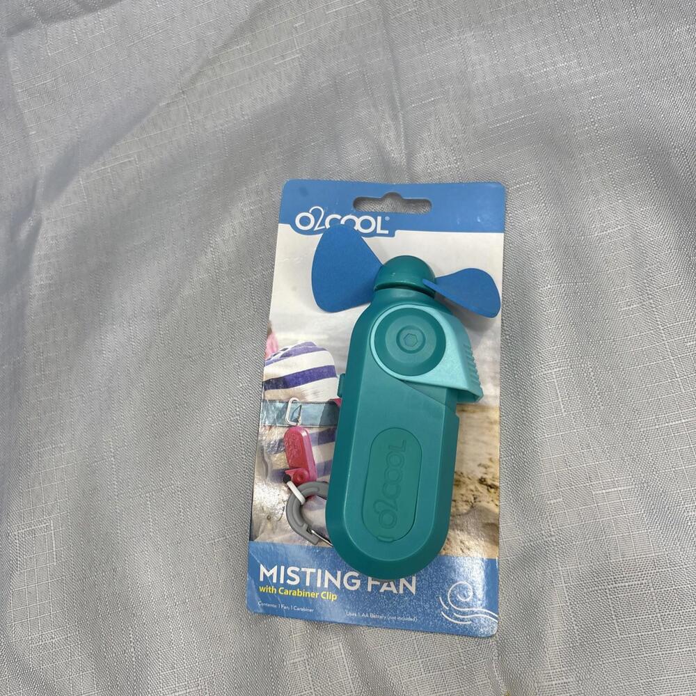 O2Cool Sport Carabiner Misting Pocket Fan - Green